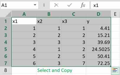 example from excel