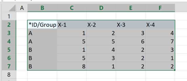 example from excel