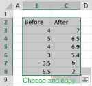 example from excel